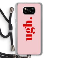 Ugh: Xiaomi Poco X3 Pro Transparant Hoesje met koord