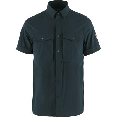 Fjallraven Abisko Trekking SS Shirt Heren Dark Navy XL
