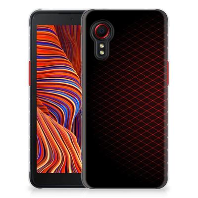 Samsung Galaxy Xcover 5 | TPU bumper | Geruit Rood