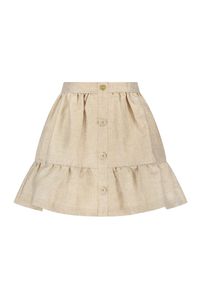 Le Chic Meisjes rok glitter - Twila - Champagne