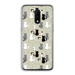 Katten: OnePlus 7 Transparant Hoesje