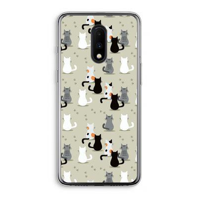 Katten: OnePlus 7 Transparant Hoesje