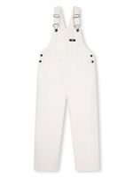 Dkny Kids salopette en coton à patch logo - Blanc - thumbnail