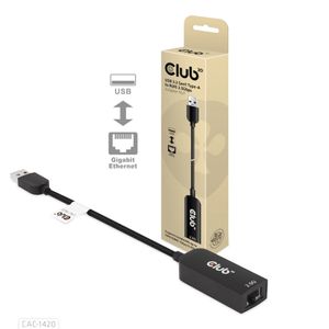 Club 3D USB-A 3.2 Gen1 > RJ-45 2.5Gbps adapter 0,16 meter