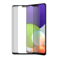 Voor Samsung Galaxy A22 4G 5 stks Enkay Hat-Prince Full Lijm Gehard Glas 6D Volledige dekking Anti-Krasbeschermer
