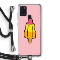 Raketijsje: Samsung Galaxy A21s Transparant Hoesje met koord