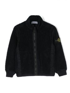 Stone Island Junior veste en polaire à fermeture zippée - Bleu