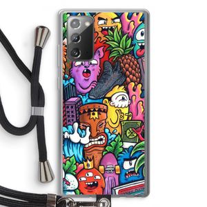 Vexx Mixtape: Samsung Galaxy Note 20 / Note 20 5G Transparant Hoesje met koord