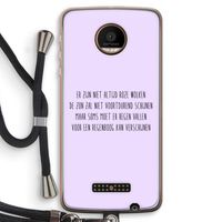 Regenboog: Motorola Moto Z Force Transparant Hoesje met koord Regenboog: Motorola Moto Z Force Transparant Hoesje met koord