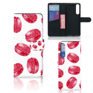 Sony Xperia 1 II Book Cover Pink Macarons