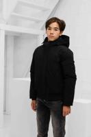 Malelions Padded Softshell Jas Kids Zwart - Maat 176 - Kleur: Zwart | Soccerfanshop