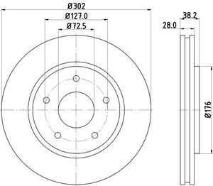 Remschijf 8DD355129011