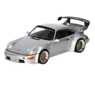 Minichamps Modelauto - Porsche 911 - zilver - 1 x 1 x 1 cm - speelgoedauto