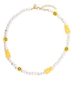 Crystal Haze collier Candy Chain serti de perles - Blanc
