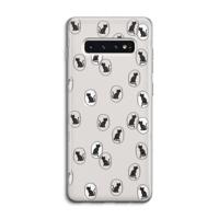 Miauw: Samsung Galaxy S10 4G Transparant Hoesje - thumbnail