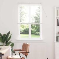 Raam Blind met gordijnen Anders Wit 80 x 130 cm Aluminium Raam Blind met gordijnen Anders Wit 80 x 130 cm Aluminium