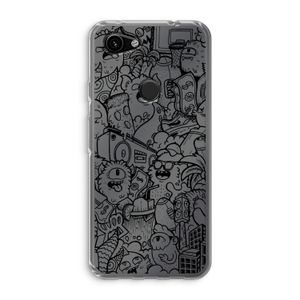 Vexx Black City : Google Pixel 3a Transparant Hoesje