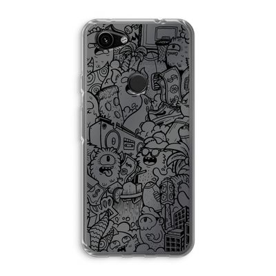 Vexx Black City : Google Pixel 3a Transparant Hoesje
