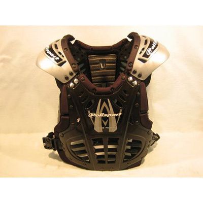 Polisport body protector adult xp-2 zwart/zilver/zwart