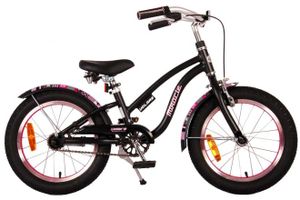 Volare miracle cruiser kinderfiets - meisjes- 16 inch - mat zwart - prime collection