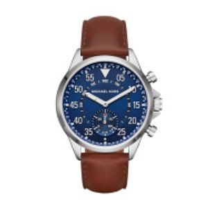 Horlogeband Smartwatch Michael Kors MKT4006 Leder Bruin 24mm