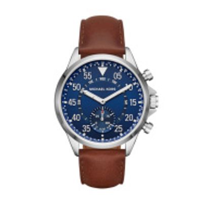 Horlogeband Smartwatch Michael Kors MKT4006 Leder Bruin 24mm