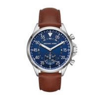 Horlogeband Smartwatch Michael Kors MKT4006 Leder Bruin 24mm