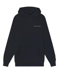 Lyle & Scott Hoodie Script - Donker navy blauw