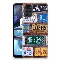 Motorola Moto G22 | Siliconen hoesje | met foto Kentekenplaten