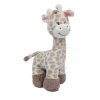 Knuffeldier Giraffe - zachte pluche stof - lichtbruin - kwaliteit knuffels - 36 cm - liggend