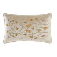 Kussen DKD Home Decor Gouden 50 x 10 x 30 cm Blommor