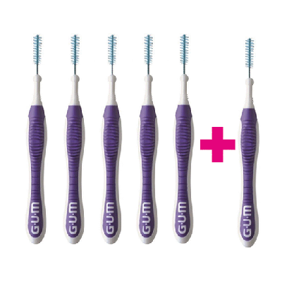 GUM Trav-Ler 1.2 mm paars - 5+1 Gratis