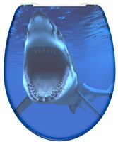 Schutte Duroplast WC-bril SHARK met soft-close en quick-release
 - 82371 82371
