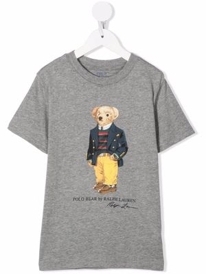 POLO RALPH LAUREN KIDS t-shirt Polo Bear imprimé - Gris