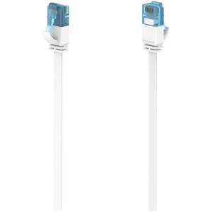 Hama Netwerkkabel, CAT-6a, 10 Gbit/s, U/UTP, plat, 10,00 m UTP kabel Wit