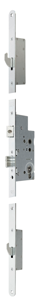 Nemef 5060 Veiligheidsmeerpuntssluiting | krukbediend | SKG*** | DM55mm | PC72mm | voorplaat staal verzinkt 20x1700mm afgerond| DR 1+3/2+4 -