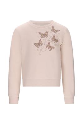 Le Chic winter sweater meisjes - zacht bruin - Odette - vlinders