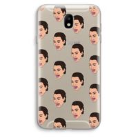 Ugly Cry Call: Samsung Galaxy J7 (2017) Transparant Hoesje