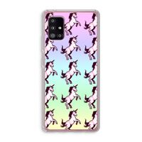 Musketon Unicorn: Samsung Galaxy A51 5G Transparant Hoesje