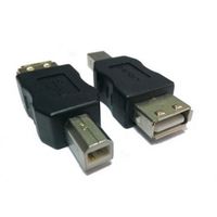 USB A/F naar USB B male Adapter - thumbnail