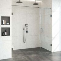 Nisdeur Compleet Just Creating Profielloos 2-Delig 190x200 cm 130/60 Gunmetal Sanitop