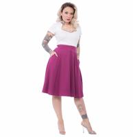 Pocket High Waist Thrills Skirt Magenta-L | 15% korting