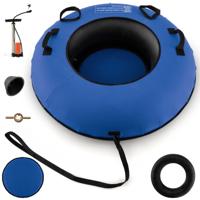 100 cm Opblaasbare Sneeuwslee/Hoogwaardige Rubberen Binnenband/Stijve Bodem/Trekband/Opblaaspomp/voor Kinderen Volwassenen Blauw