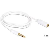 DeLOCK 84480 stereo audio verlengkabel 3.5mm 1m male/female 4 pin - thumbnail