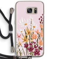 Painted wildflowers: Samsung Galaxy S7 Transparant Hoesje met koord