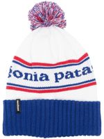 Patagonia bonnet à logo intarsia - Bleu