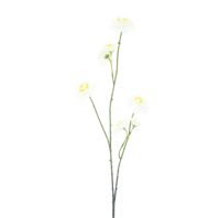 Mini zinnia spray white 88 cm kunstbloem Erutan Avon - Erutan avon