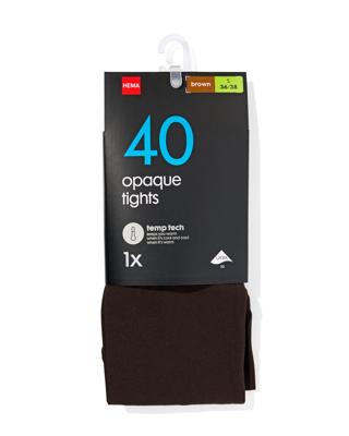 HEMA Temp tech panty 40denier bruin (bruin)