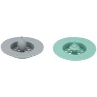 Cuisine Elegance gootsteenzeef 7 cm 2 stuks groen/grijs