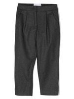 Ermanno Scervino Junior pantalon fuselé à plaque logo - Gris